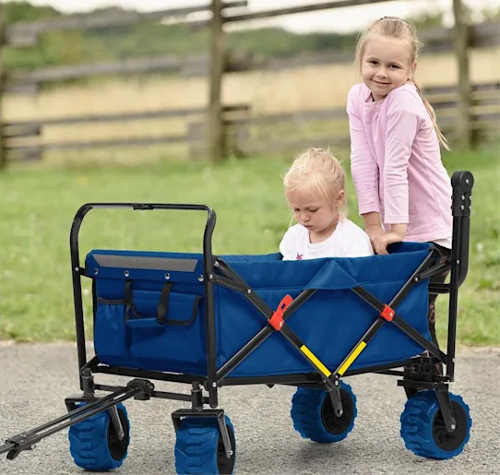 Ťažný vozík, v ktorom môžete prevážať deti