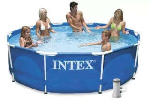 Kruhový bazén INTEX Metal Frame 3,05 x 0,76m s kartušovou filtrací