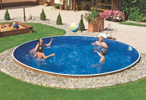 Kovový záhradný bazén s inštaláciou do zeme