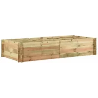 Vyvýšená posteľ z borovicového dreva