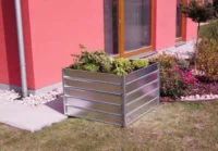 Kovový vyvýšený záhon pre záhradu a balkón