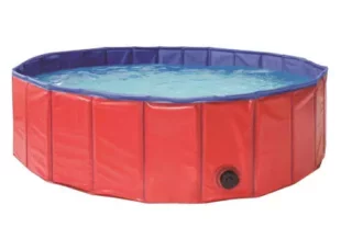 Skladací záhradný bazén pre psov s priemerom 100 cm