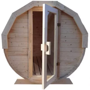 Drevený vonkajší saunový sud